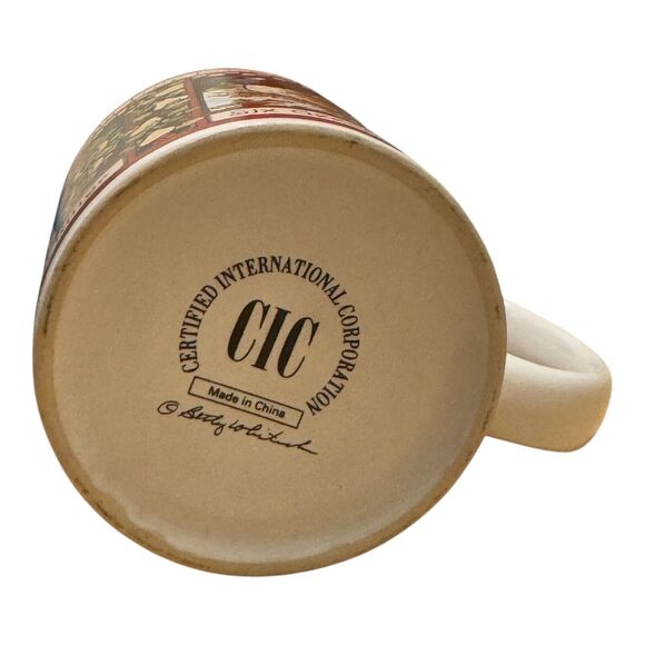 Twelve Days Of Christmas Coffee Mug Cup Days Betty Whitaker CIC Complete Set 4 - Picture 11 of 16